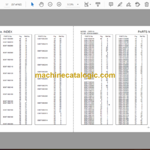 Yanmar C60R-3A Tracked Dumper Parts Catalog (0CK30-G39501)