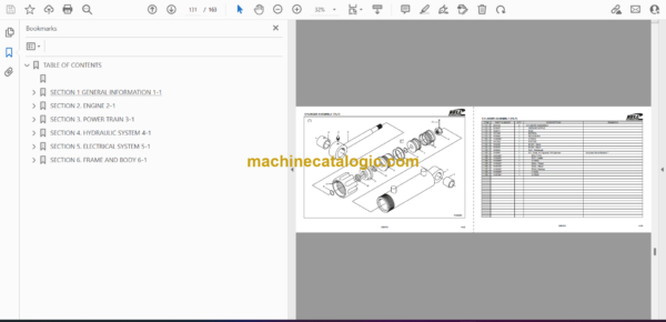 Bell 125A Cane Loader 3 Cyl, 4 Cyl Parts Manual (874003, 874070, 874117) - Image 2