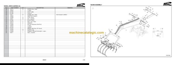 Bell 125A Cane Loader 3 Cyl, 4 Cyl Parts Manual (874003, 874070, 874117) - Image 4