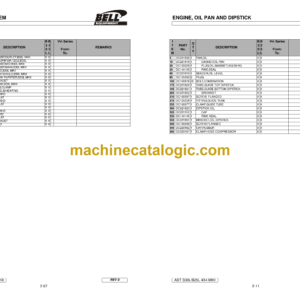 Bell B30L 4X4 MKII, 906, 210, SAHR; B25L 4X4 MKII, 906, 210, SAHR Articulated Dump Truck Parts Manual (872119)