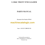 Bell L1204C Frontend Loader Parts Manual (870162)