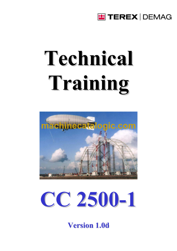 Terex CC2500-1 Crane Technical Manual