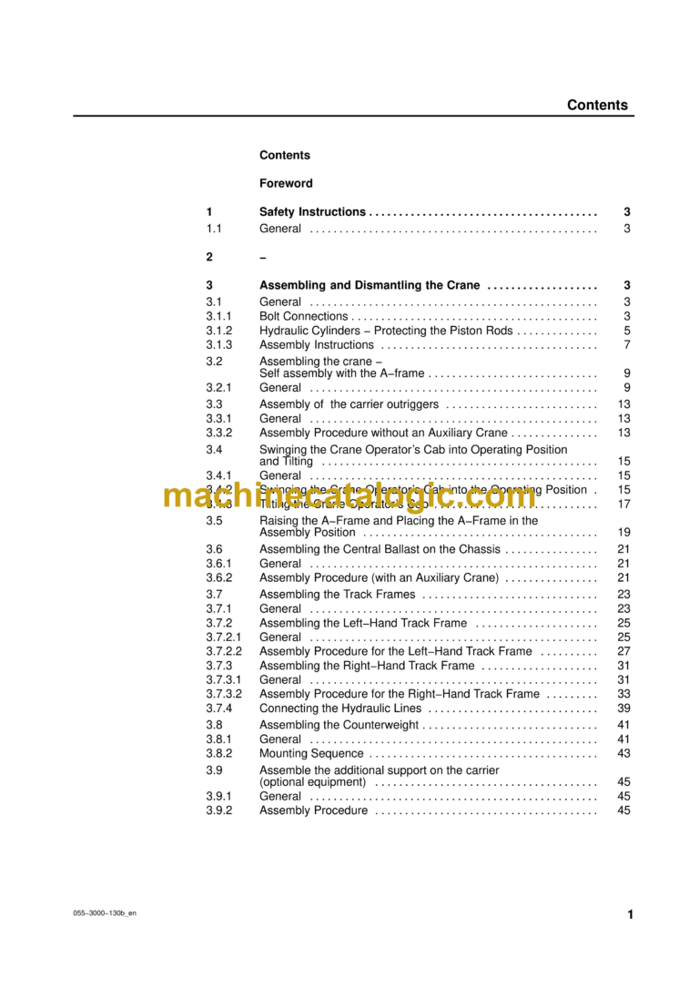 Terex CC2000-1 Crane Manual