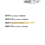 Fendt 5275C (553900029), 5275C PL (554000079), 6335C (564000111), 6335C PL(564100007) Originale Betriebsanleitung
