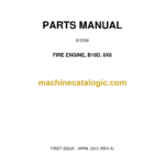 Bell B18D, 6X6 Fire Engine Parts Manual (872259)