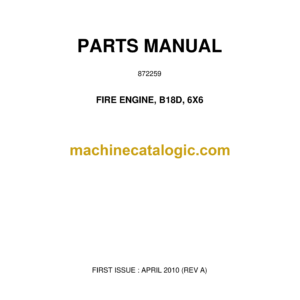 Bell B18D, 6X6 Fire Engine Parts Manual (872259)