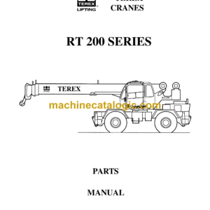 Terex RT200 Series Crane Parts Manual (12261-197)