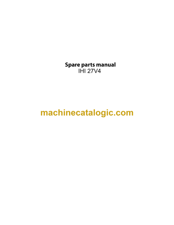 IНI 27V4 Spare Parts Manual