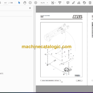 Bell B50D, B45D ADT MK 7.2 Articulated Dump Truck Parts Manual (872133) (A850D72, A845D72)