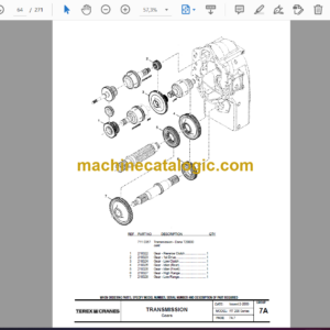 Terex RT200 Series Crane Parts Manual (12261-197)