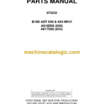 Bell B18D ADT 6X6 & 6X4 MKVI Articulated Dump Truck Parts Manual (872232) (A818D60, A817D60)