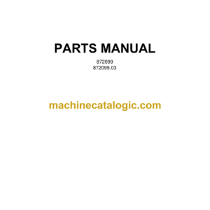 Bell 2306D Artic Hauler Parts Manual (872099, 872099.03)