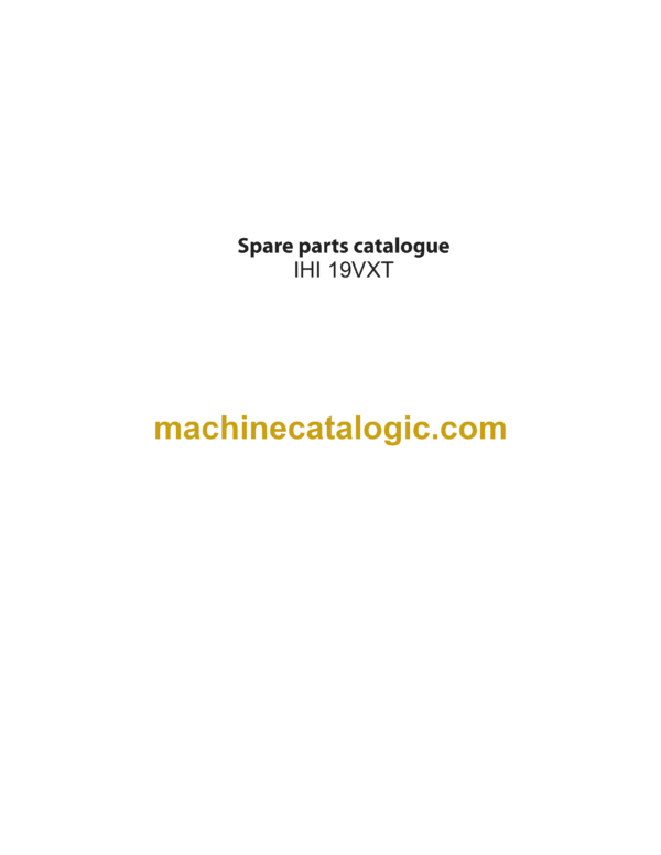 IНI 19VXT Spare Parts Catalogue