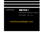 Komatsu HD785-7 Dump Truck Shop Manual (SEN05476-14)