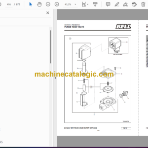 Bell B40D 6X6 ADT MK VI – A840D60 B35D 6X6 ADT MK VI – A835D60 B35D 6X6 WDB ADT MK VI – A836D60 Articulated Dump Truck Parts Manual (872238)