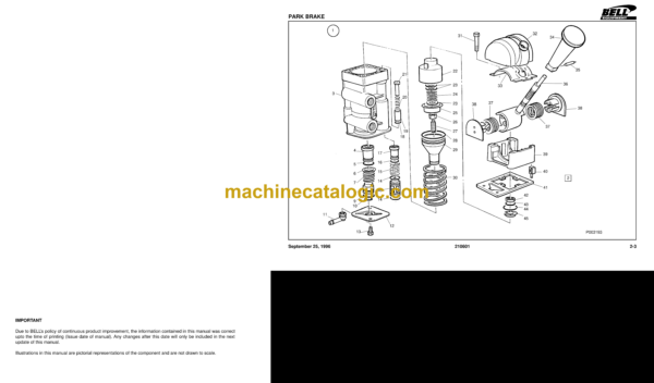 Bell B30B 6X6 ADT Articulated Dump Truck Parts Manual (870167) - Image 4