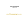 IНI 12VXE Mini Excavator Spare Parts Catalogue