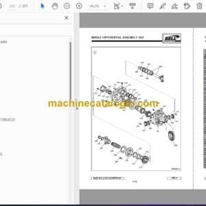 Bell B20D 6X6 & 6X4 ADT Supertruck Parts Manual (872124) (AEB1348104R001524)