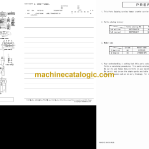 Yanmar C12-R Tracked Dumper Parts Catalog (0CS10-G42701)