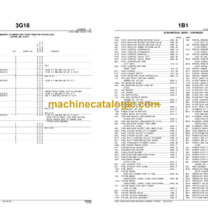 Bell 310G, 301SG, 315SG Backhoe Loader Parts Manual (T134142)