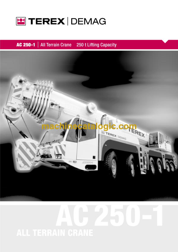 Terex AC250-1 Crane 250t Lifting Capacity Training Manual