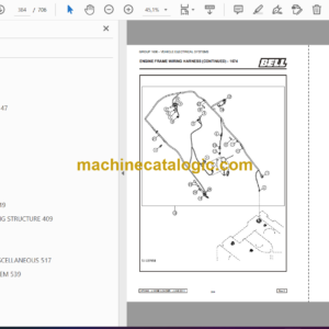 Bell L1806E Loader D818E00 Parts Manual (873047)