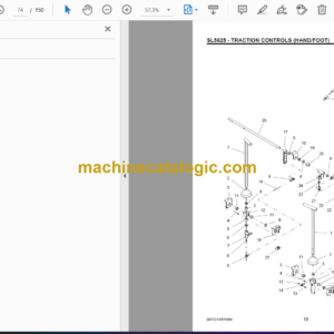 Gehl SL5625 Skid Loader Service Parts Manual (907221 Replaces 904267)