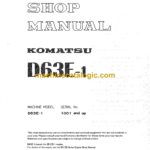 Komatsu D63E-1 Dump Truck Shop Manual (SEBMU1410102)