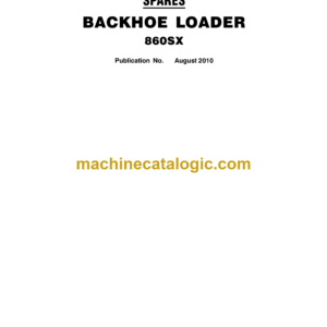 Terex 860SX Backhoe Loader Spare Parts Catalog