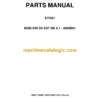 Bell B50D 6X6 SS ADT MK 6.1 - A850D61 Articulated Dump Truck Parts Manual (872267)