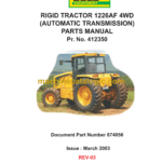 Bell 1226AF 4WD Rigid Tractor Parts Manual (874056, March 2003)