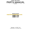 Bell B25C 6x4 MKII Articulated Dump Truck Parts Manual (872044-01)