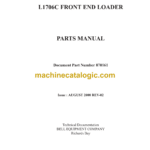 Bell L1706C Frontend Loader Parts Manual (870161)
