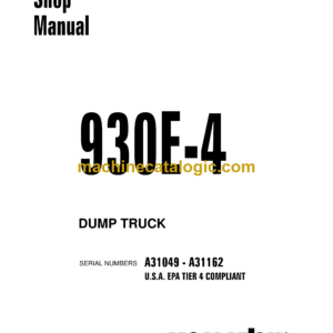 Komatsu 930E-4 Dump Truck Shop Manual (CEBM024703)