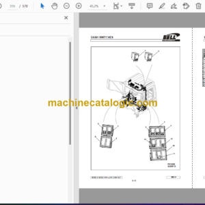 Bell B30D 6X6 LOW CAB ADT, B25D 6X6 LOW CAB ADT Articulated Dump Truck Parts Manual (872123)