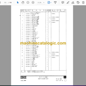 IHI IС30 Parts Catalog (CC000001-)