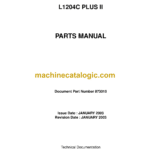 Bell L1204C Plus II Wheel Loader Parts Manual (873015)
