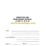 Broderson IC-200-1F, 2F, 3F Crane Operation and Maintenance Manual