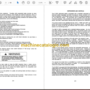 Broderson IC-200-1F, 2F, 3F Crane Operation and Maintenance Manual