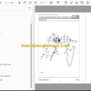 Bell L1506E Loader D815E00L Parts Manual (873044)