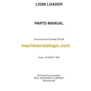 Bell L2206 Loader Parts Manual (870168)