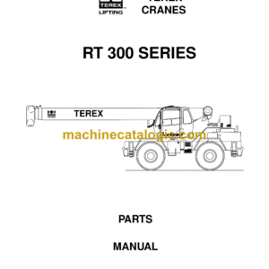 Terex RT 300 Crane Series Parts Manual