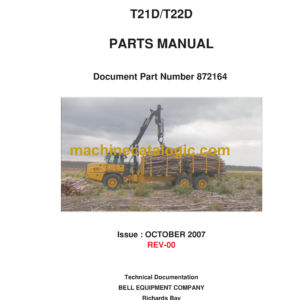 Bell T21D, T22D Logger Parts Manual (872164)