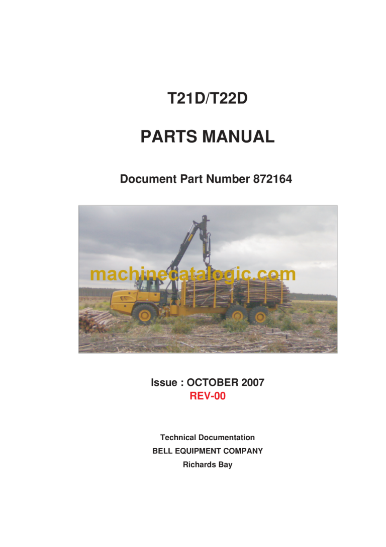 Bell T21D, T22D Logger Parts Manual (872164)
