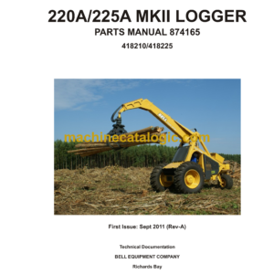 Bell 22A, 225A MKII Logger Parts Manual (874165)