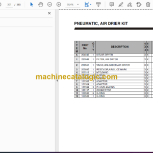 Bell B18D 6×6 & 6×4 Mk V ADT Articulated Dump Truck Parts Manual (872186)