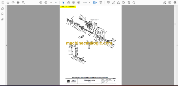 Terex RT 300 Series Crane Parts Manual - Image 2