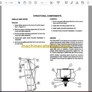 Komatsu 685E Dump Truck Shop Manual (DG607)