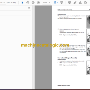 Komatsu D65EXi-18E0, D65PXi-18E0 Bulldozer Shop Manual (SEN06898-05)