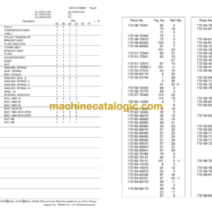 Yanmar VIO35-5 Excavator Parts Catalog (0CS10-M48401EN)